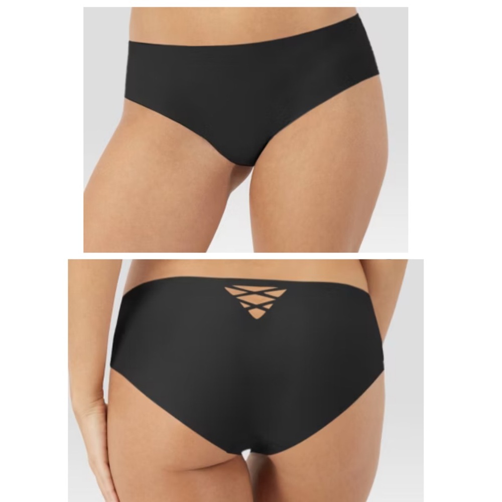 New 3XL Maidenform Black Free Cut Hipster Cutout Panties